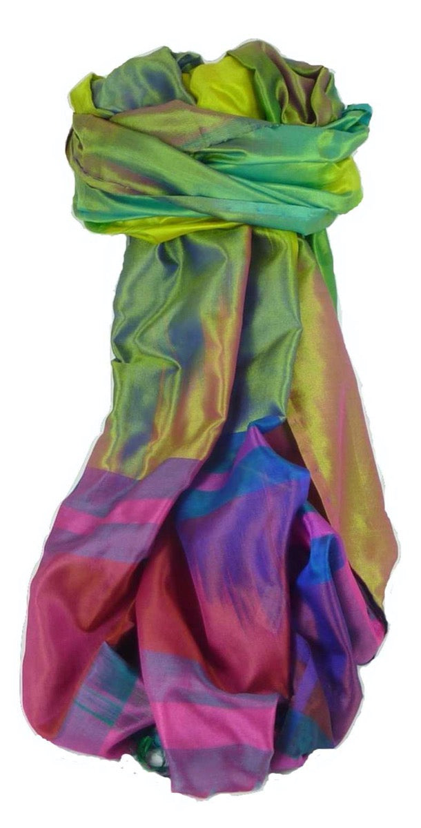 Varanasi Premium Silk Long Scarf 2899 GIFT BOX WRAPPED by Pashmina & Silk