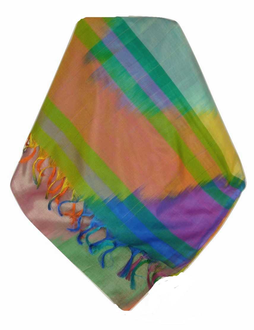 Varanasi Premium Silk Long Scarf 3049 GIFT BOX WRAPPED by Pashmina & Silk