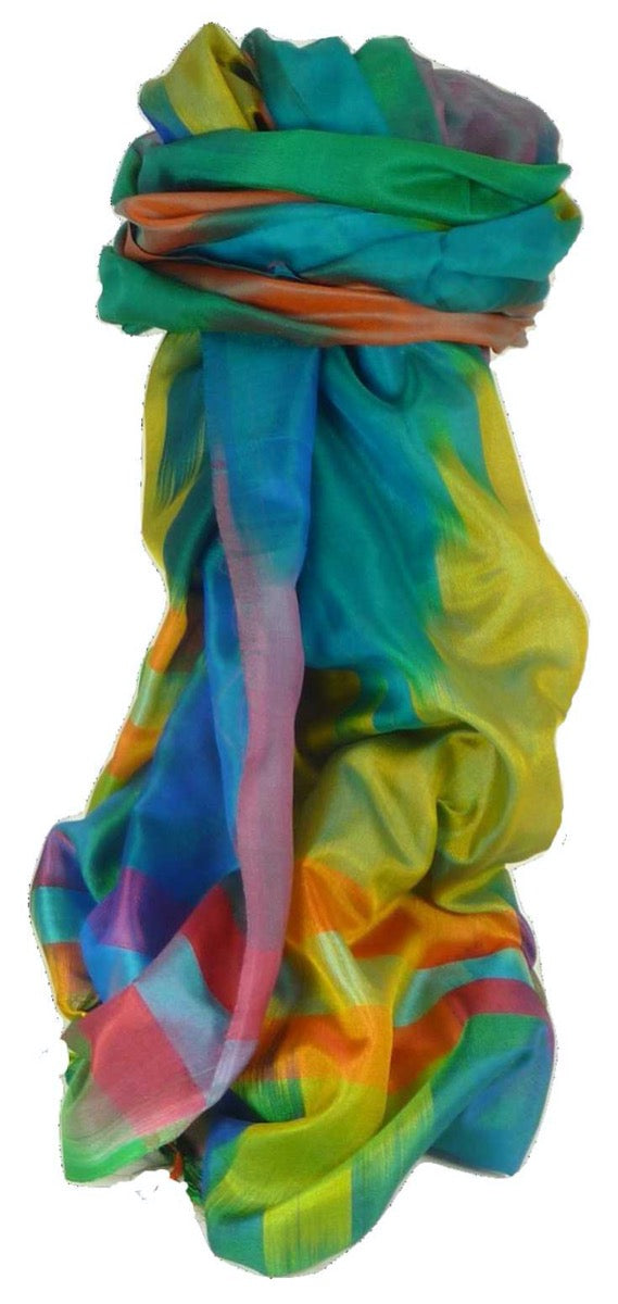 Varanasi Premium Silk Long Scarf 6309 GIFT BOX WRAPPED by Pashmina & Silk