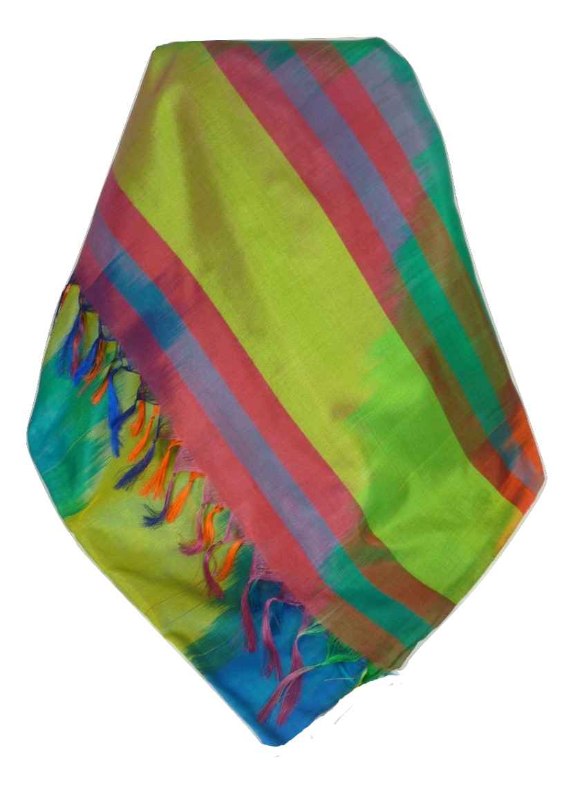 Varanasi Premium Silk Long Scarf 6589 GIFT BOX WRAPPED by Pashmina & Silk