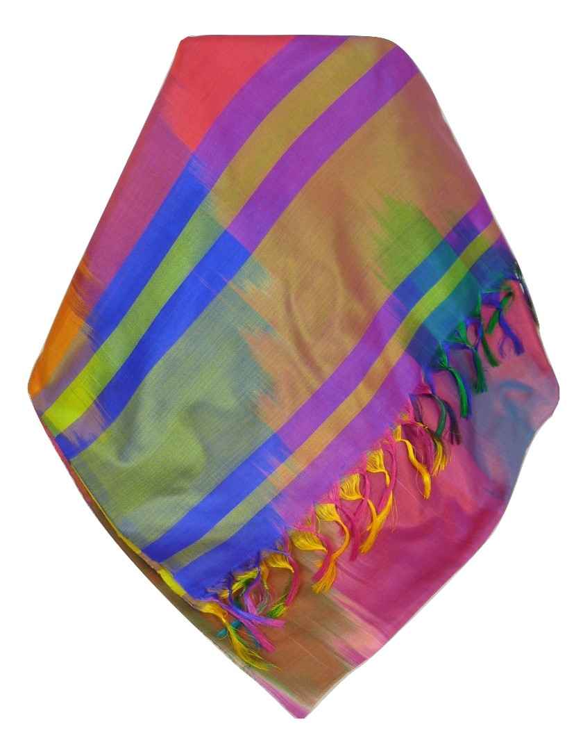 Varanasi Premium Silk Long Scarf 6729 GIFT BOX WRAPPED by Pashmina & Silk