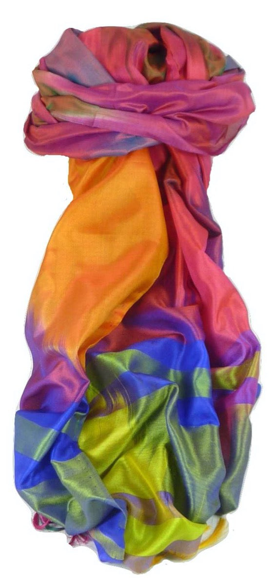 Varanasi Ekal Sciarpa di Seta Heritage Bera 7 da Pashmina & Silk