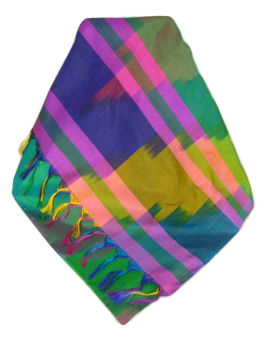 Varanasi Premium Silk Long Scarf 6859 GIFT BOX WRAPPED by Pashmina & Silk