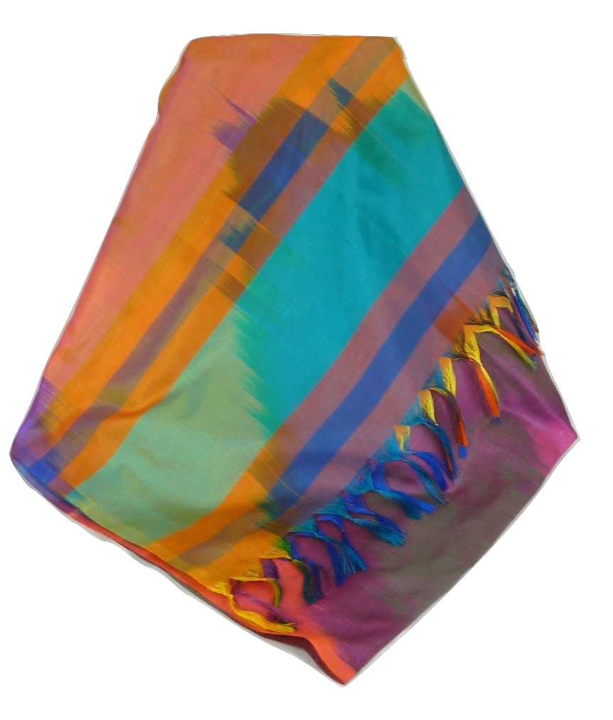 Varanasi Ekal Premium Silk Long Scarf Heritage Chana 3 by Pashmina & Silk