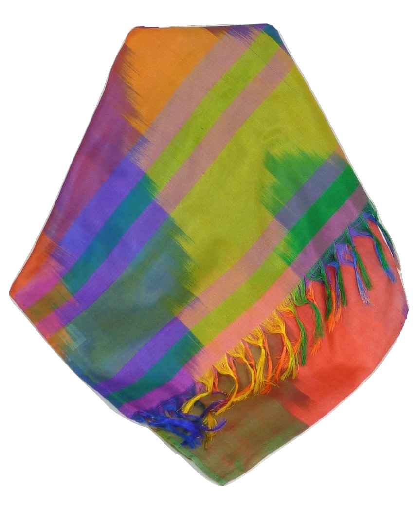 Varanasi Ekal Premium Silk Long Scarf Heritage Chana 5 by Pashmina & Silk