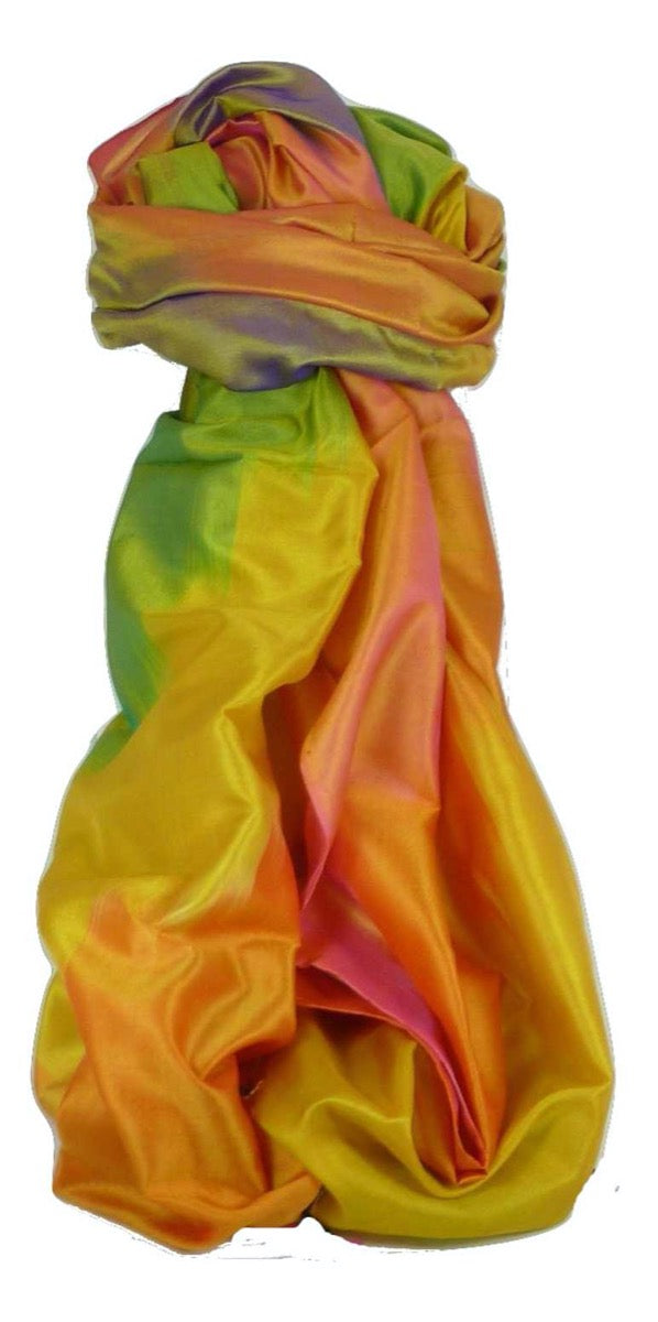 Varanasi Ekal Premium Silk Long Scarf Heritage Chana 7 by Pashmina & Silk