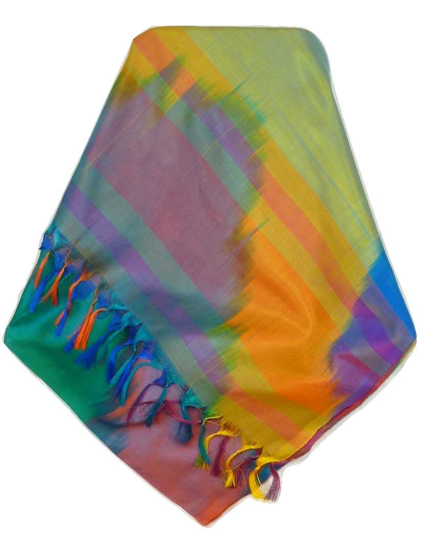 Varanasi Ekal Premium Silk Long Scarf Heritage Chana 8 by Pashmina & Silk