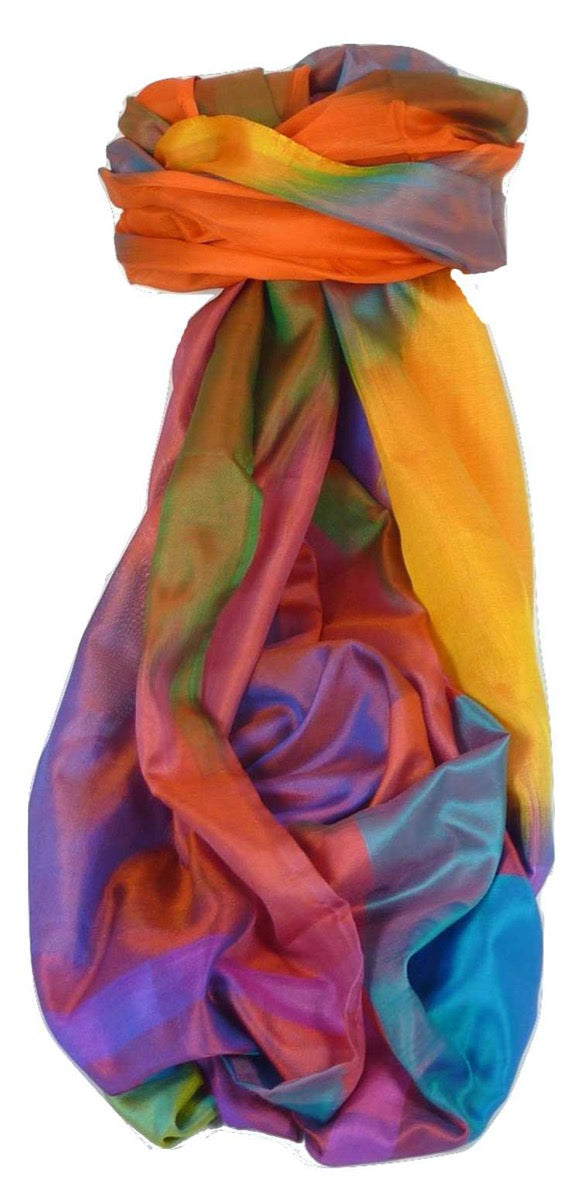 Varanasi Ekal Premium Silk Long Scarf Heritage Chana 10 by Pashmina & Silk