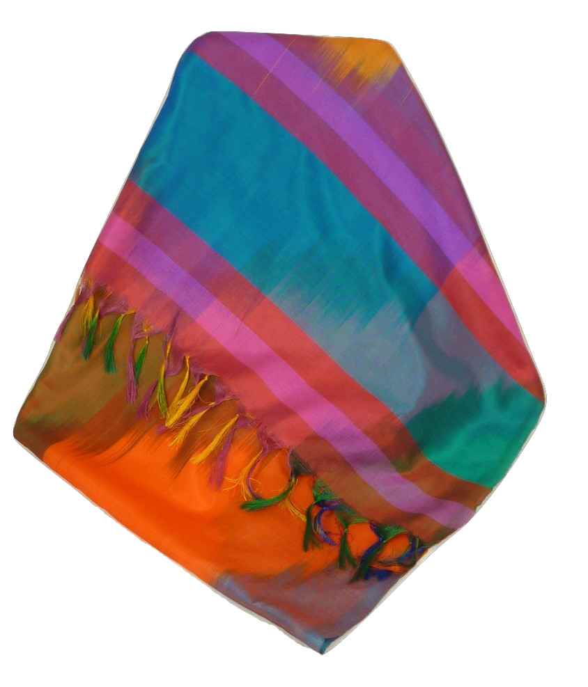 Varanasi Ekal Premium Silk Long Scarf Heritage Chana 10 by Pashmina & Silk