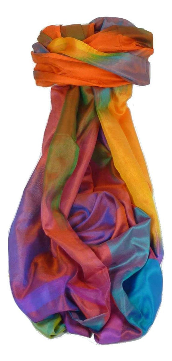 Varanasi Premium Silk Long Scarf 8389 GIFT BOX WRAPPED by Pashmina & Silk