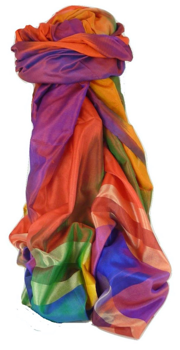 Varanasi Premium Silk Long Scarf 4749 GIFT BOX WRAPPED by Pashmina & Silk
