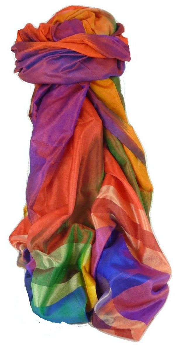 Varanasi Ekal Sciarpa di Seta Heritage Das 1 da Pashmina & Silk