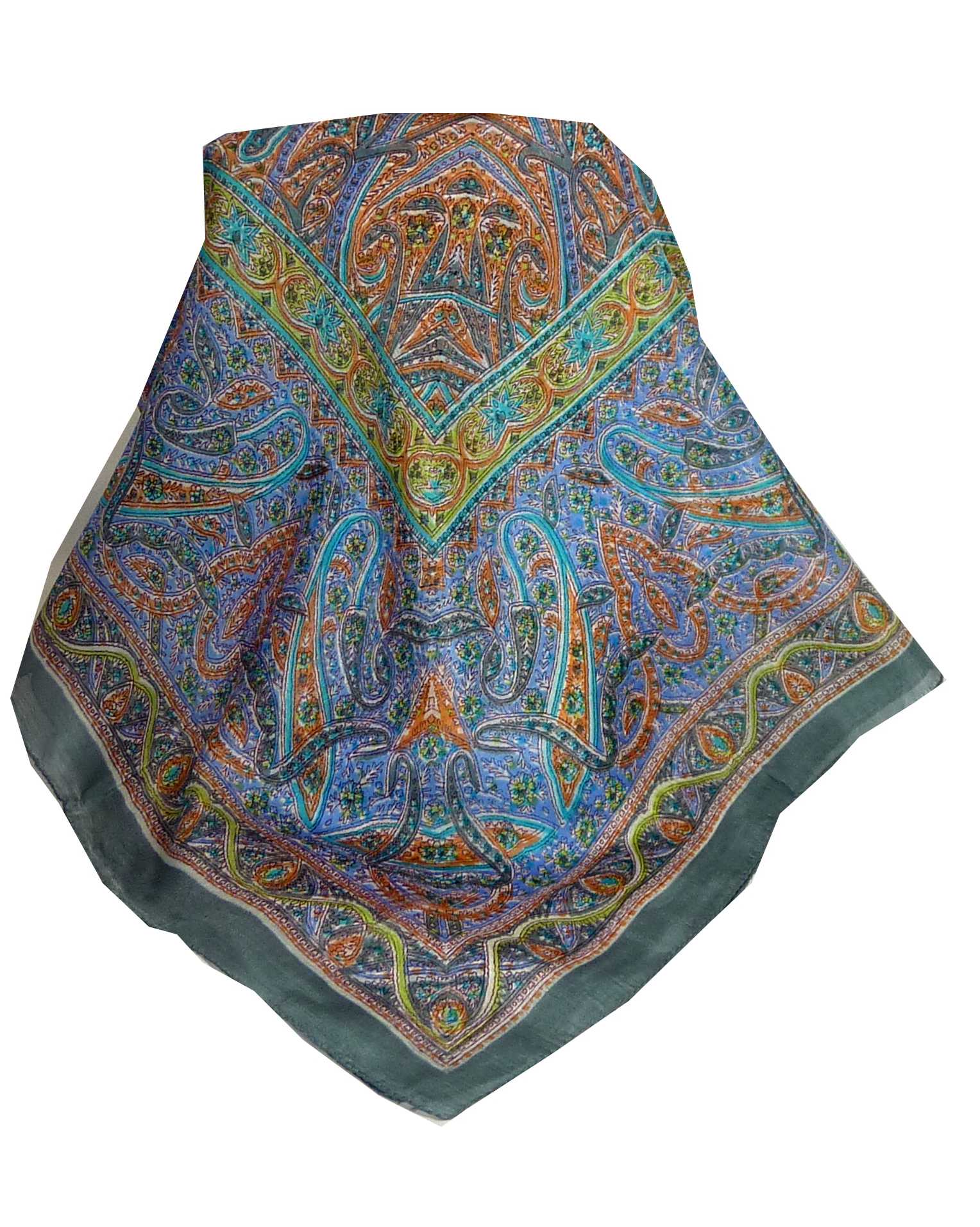 Mulberry Silk Traditional Square Scarf Sami Pearl by Pashmina & Silk