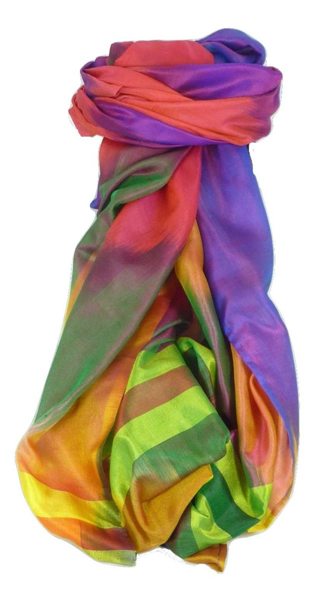 Varanasi Premium Silk Long Scarf 5029 GIFT BOX WRAPPED by Pashmina & Silk