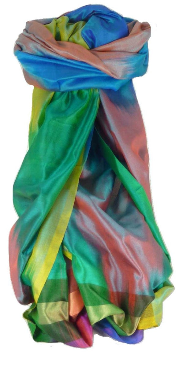 Varanasi Premium Silk Long Scarf 5449 GIFT BOX WRAPPED by Pashmina & Silk