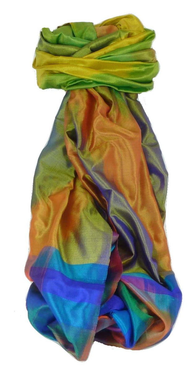 Varanasi Premium Silk Long Scarf 5579 GIFT BOX WRAPPED by Pashmina & Silk