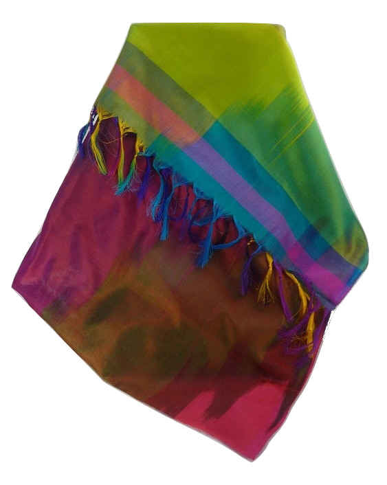Varanasi Ekal Premium Silk Long Scarf Heritage Mangat 2 by Pashmina & Silk