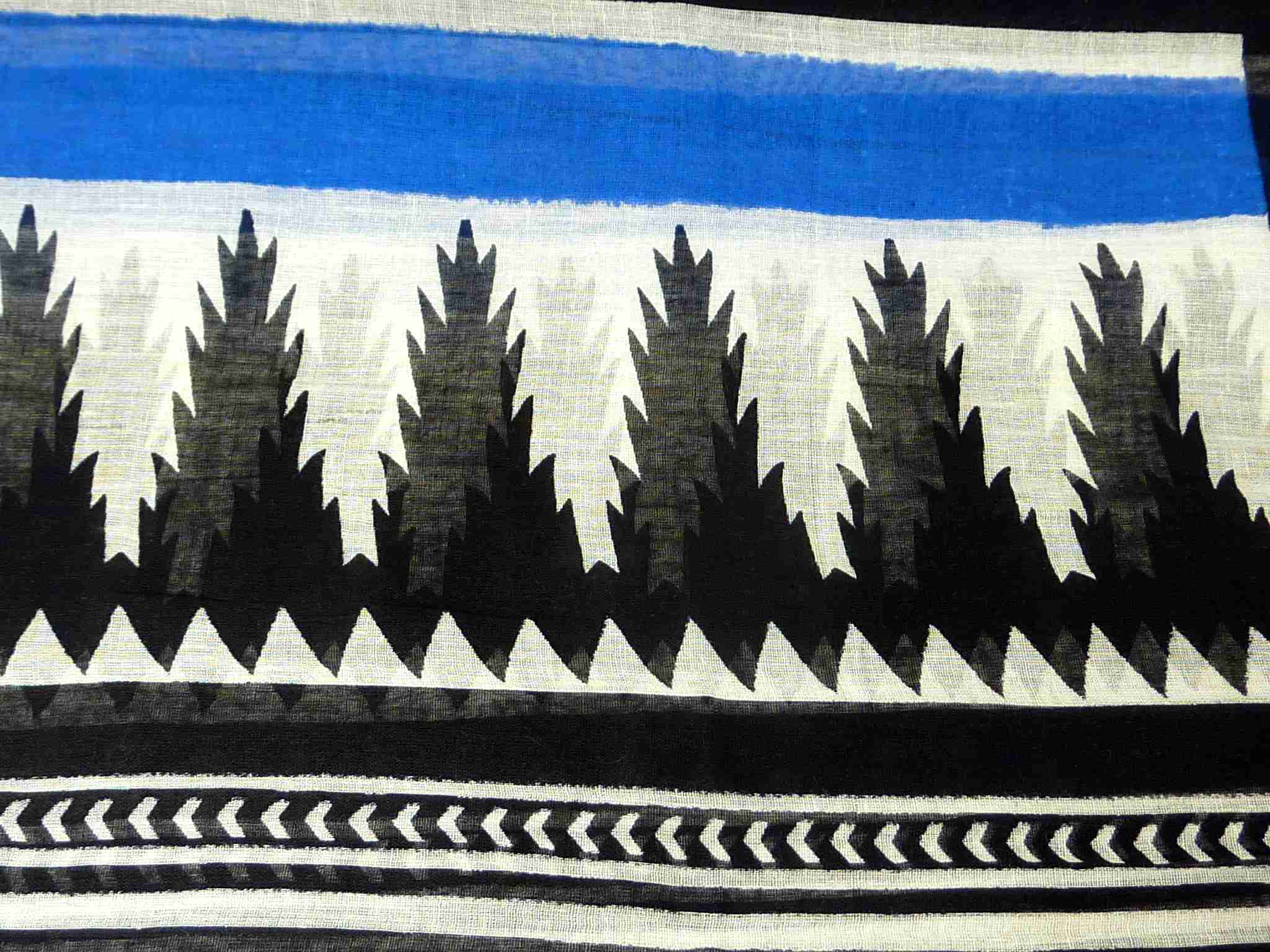 Dupatta Bekat Sarong Scarf Azure by Pashmina & Silk