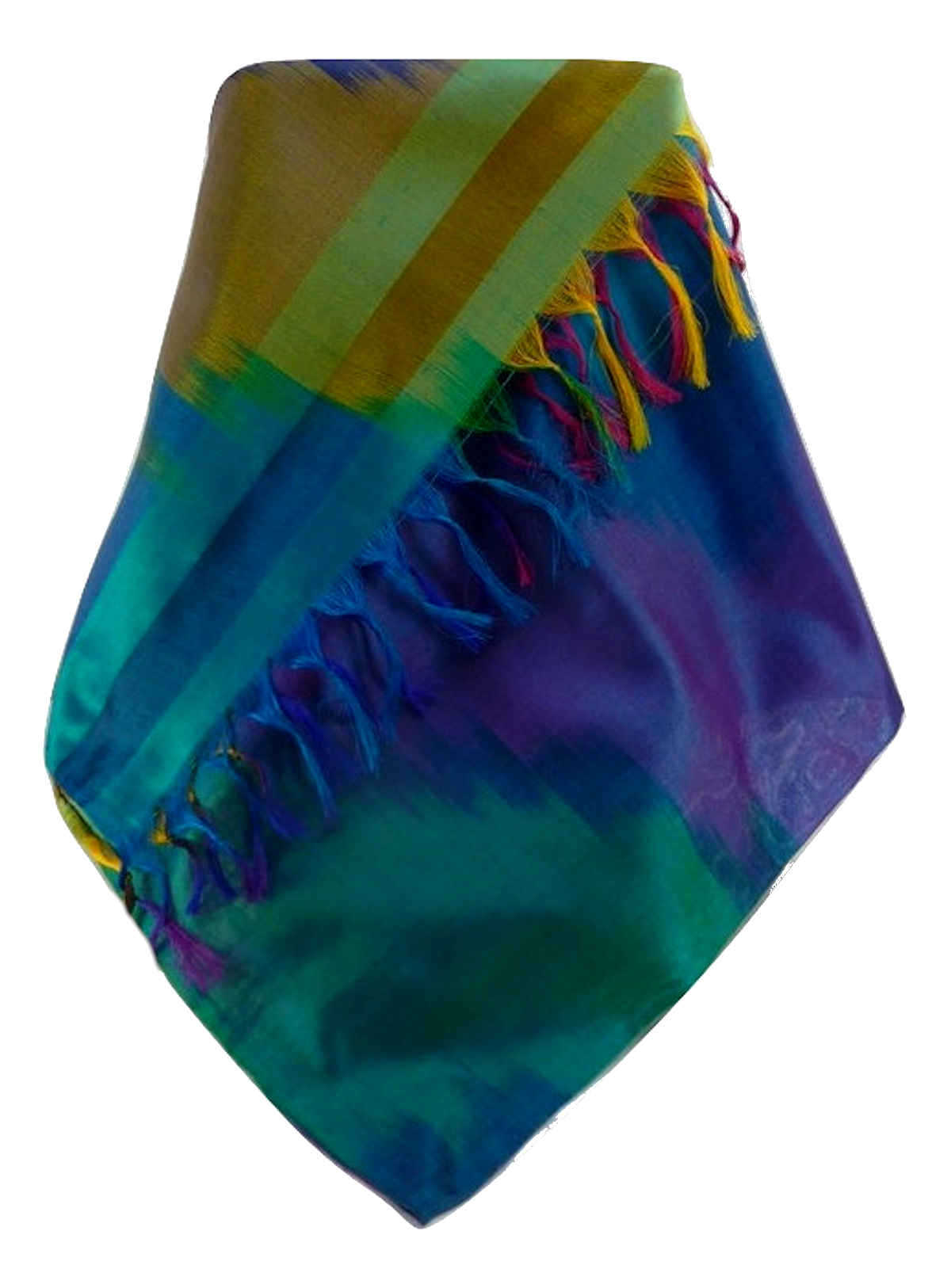 Varanasi Ekal Premium Silk Long Scarf Heritage Mangat 4 by Pashmina & Silk