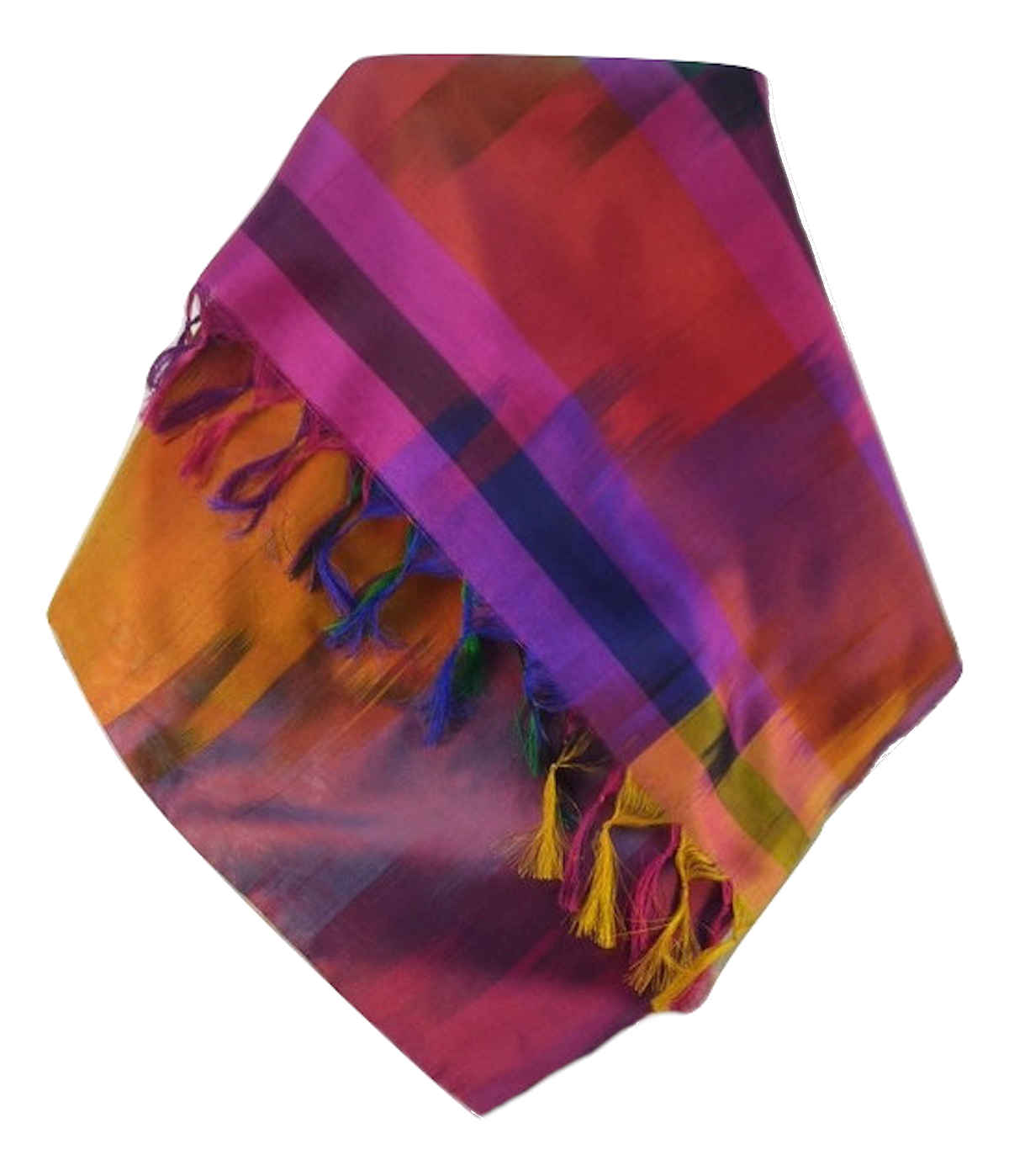 Varanasi Ekal Premium Silk Long Scarf Heritage Mangat 9 by Pashmina & Silk