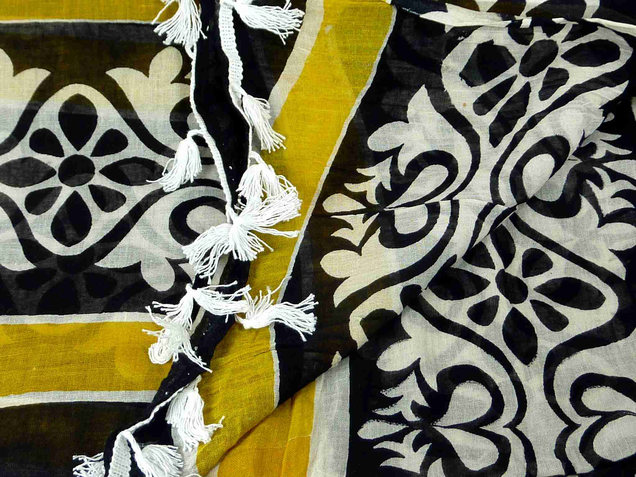 Dupatta Takali Sarong Scarf Orange by Pashmina & Silk