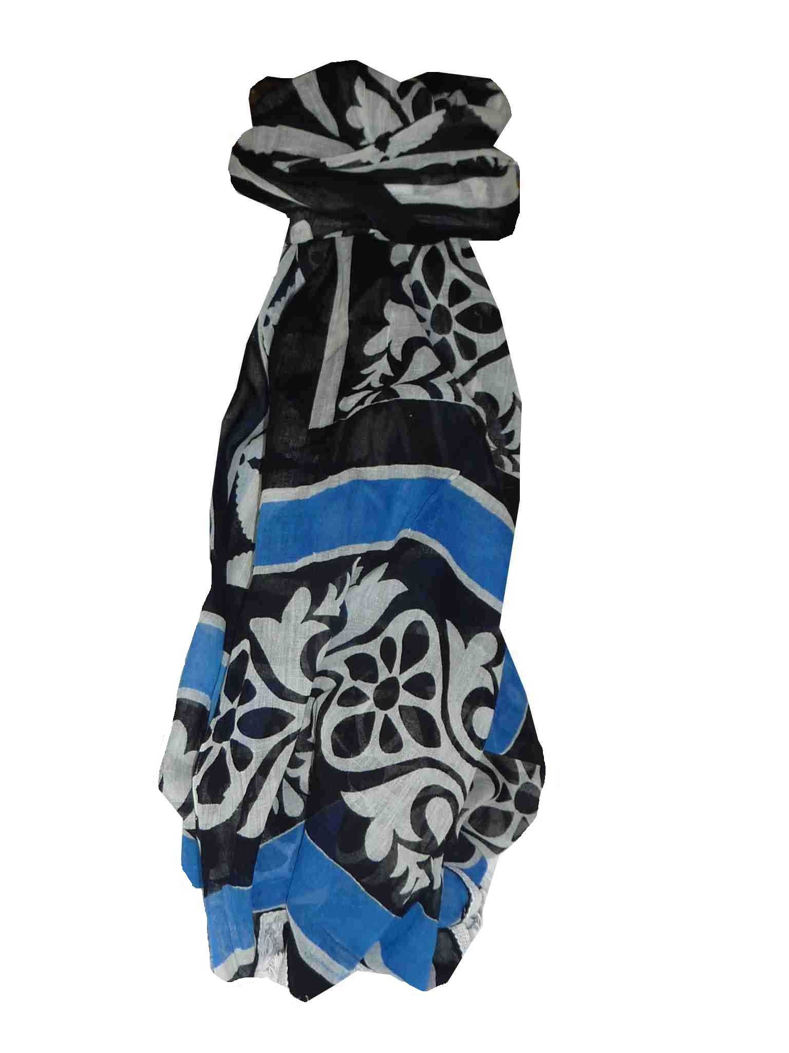 Dupatta Takali Sarong Scarf Azure by Pashmina & Silk