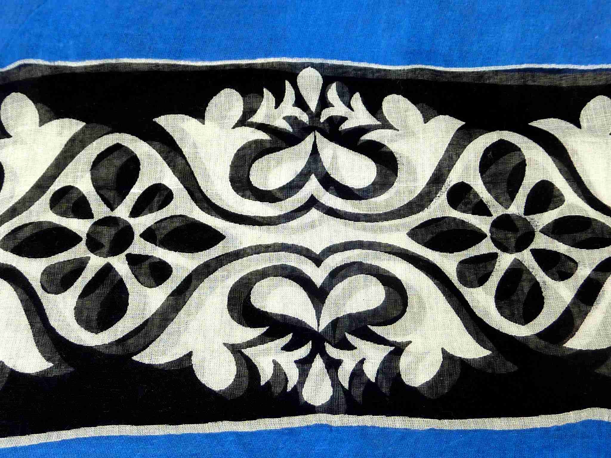 Dupatta Takali Sarong Scarf Azure by Pashmina & Silk