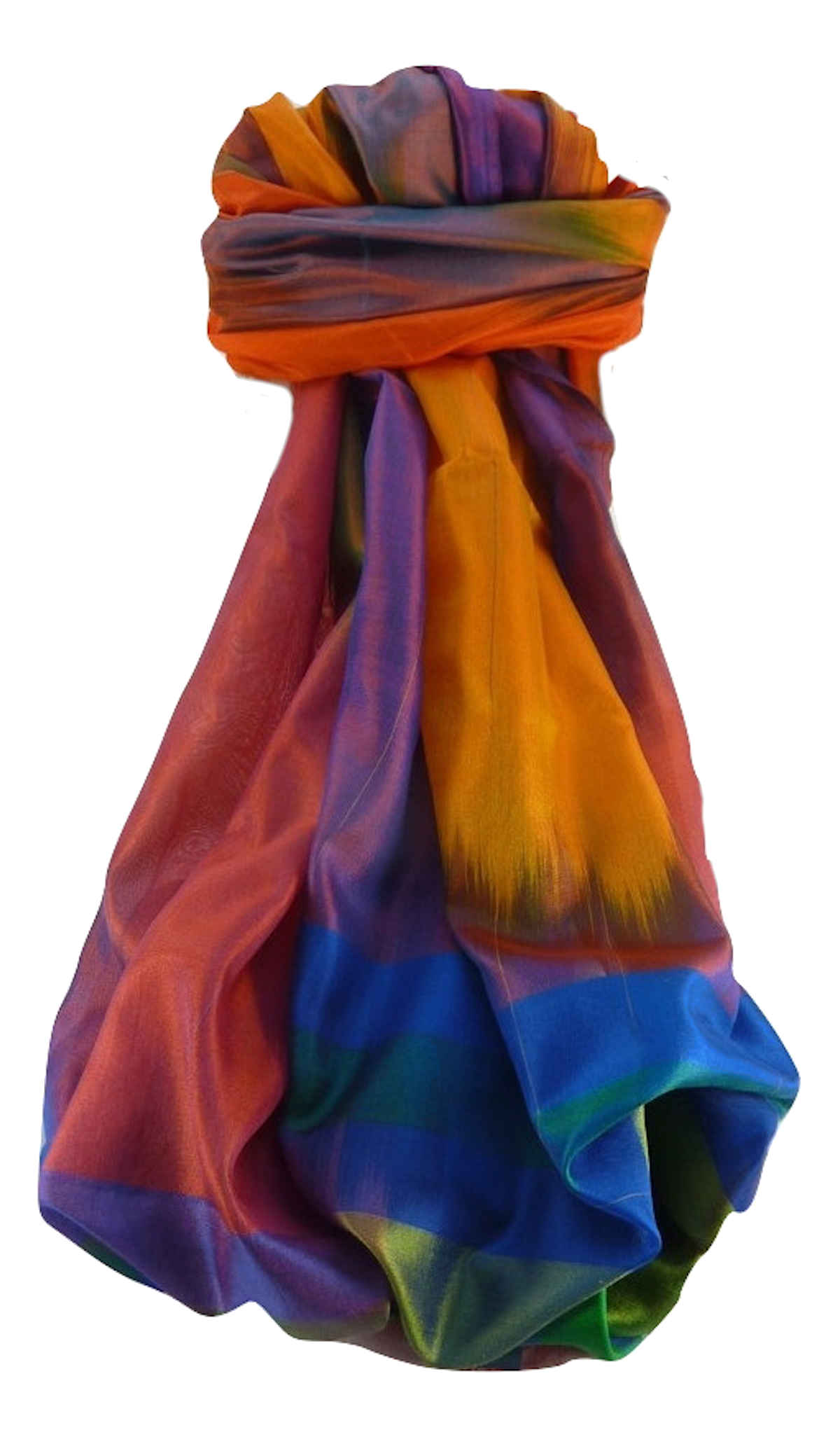 Varanasi Ekal Sciarpa di Seta Heritage Bandhi 9 da Pashmina & Silk