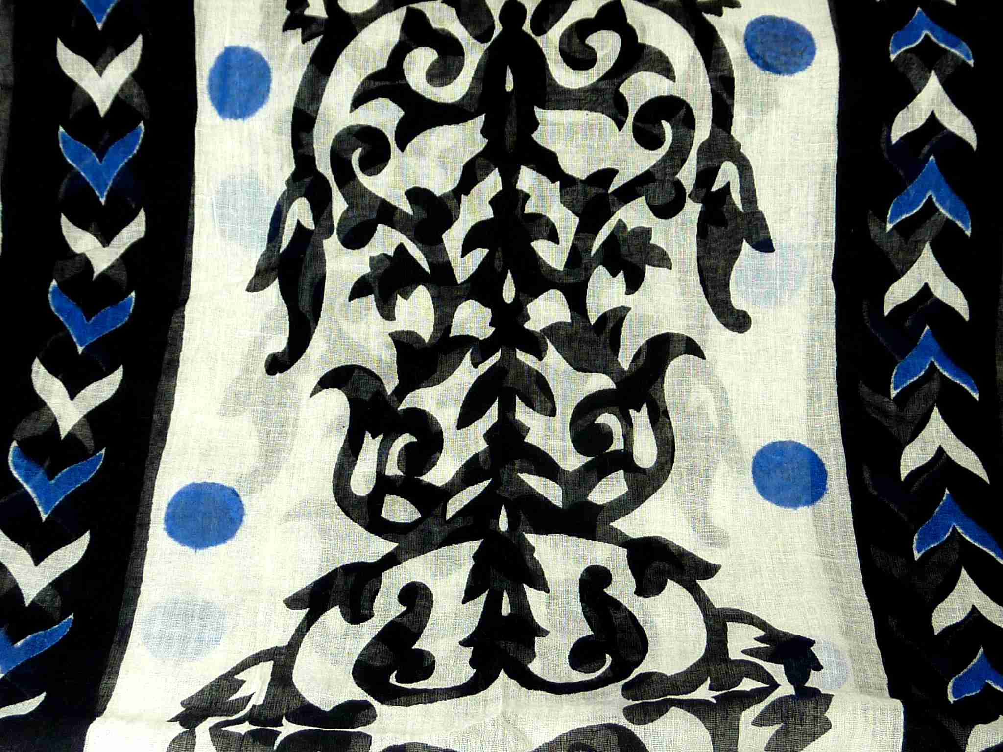 Dupatta Kandolim Sarong Scarf Azure by Pashmina & Silk