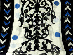 Dupatta Kandolim Sarong Scarf Azure by Pashmina & Silk