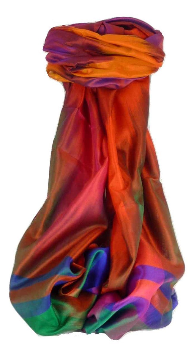 Varanasi Premium Silk Long Scarf 1069 GIFT BOX WRAPPED by Pashmina & Silk