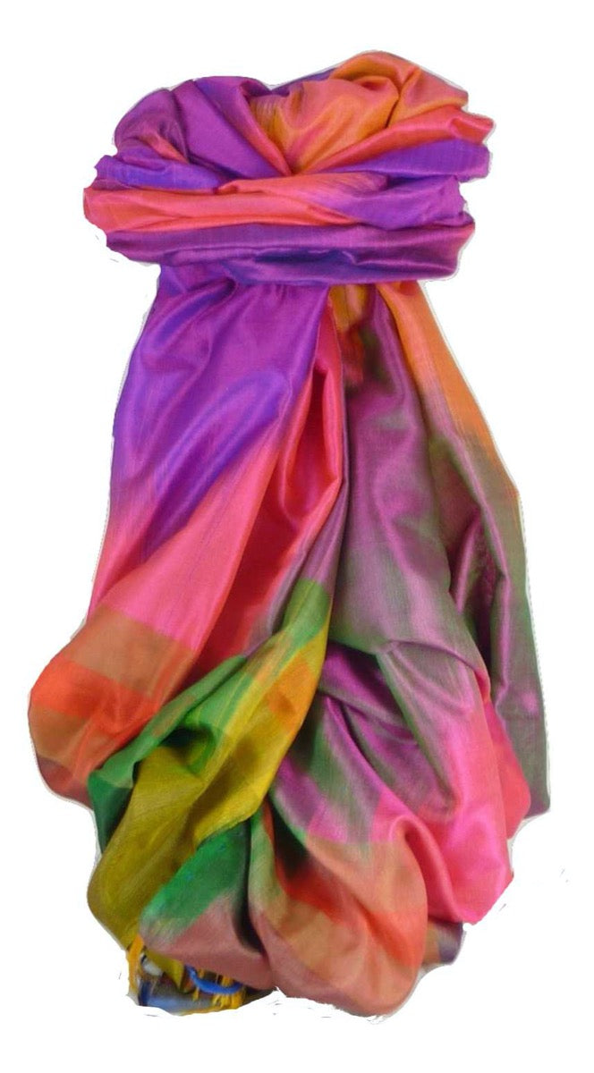 Varanasi Premium Silk Long Scarf 3469 GIFT BOX WRAPPED by Pashmina & Silk