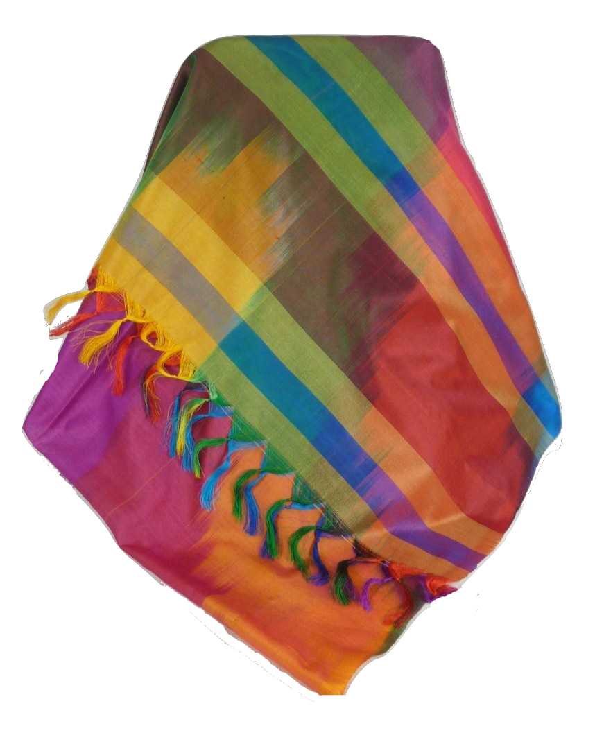 Varanasi Ekal Premium Silk Long Scarf Heritage Kurian 5 by Pashmina & Silk