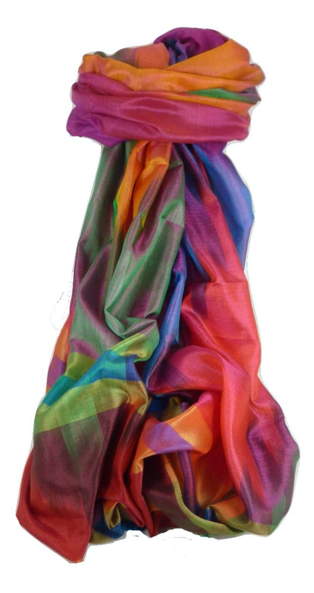 Varanasi Premium Silk Long Scarf 3599 GIFT BOX WRAPPED by Pashmina & Silk