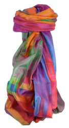 Varanasi Ekal Premium Silk Long Scarf Heritage Kurian 5 by Pashmina & Silk