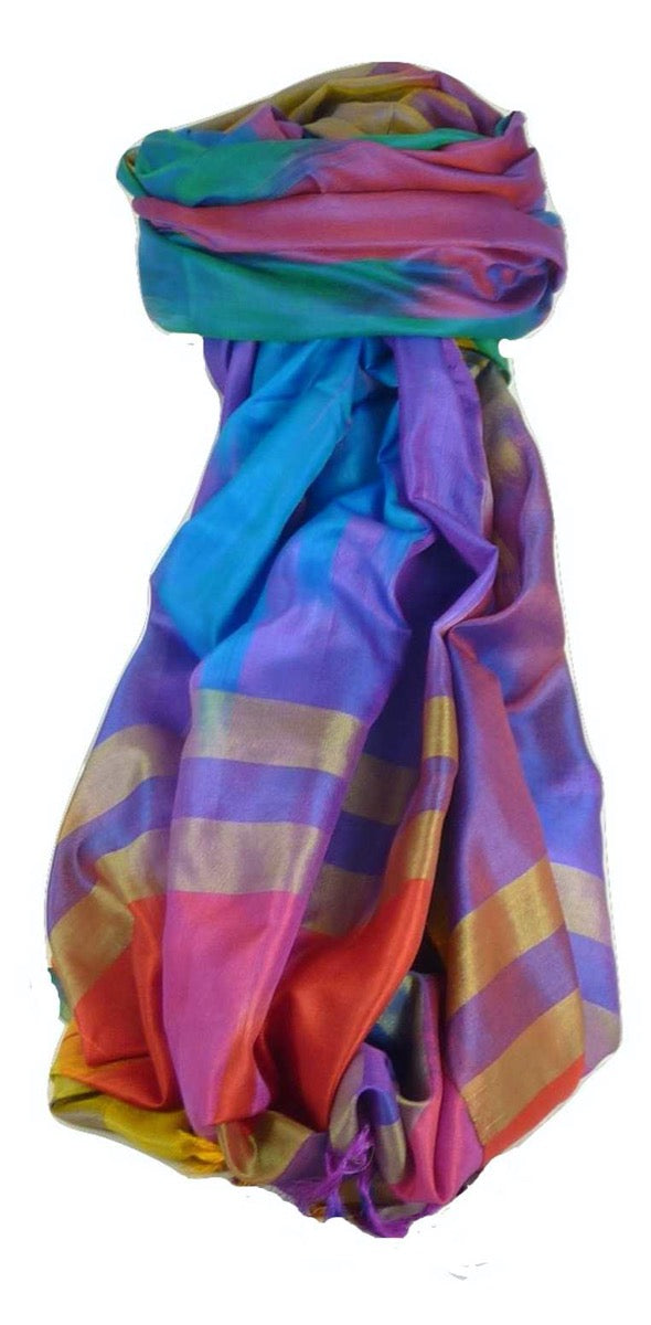 Varanasi Ekal Sciarpa di Seta Heritage Kurian 6 da Pashmina & Silk