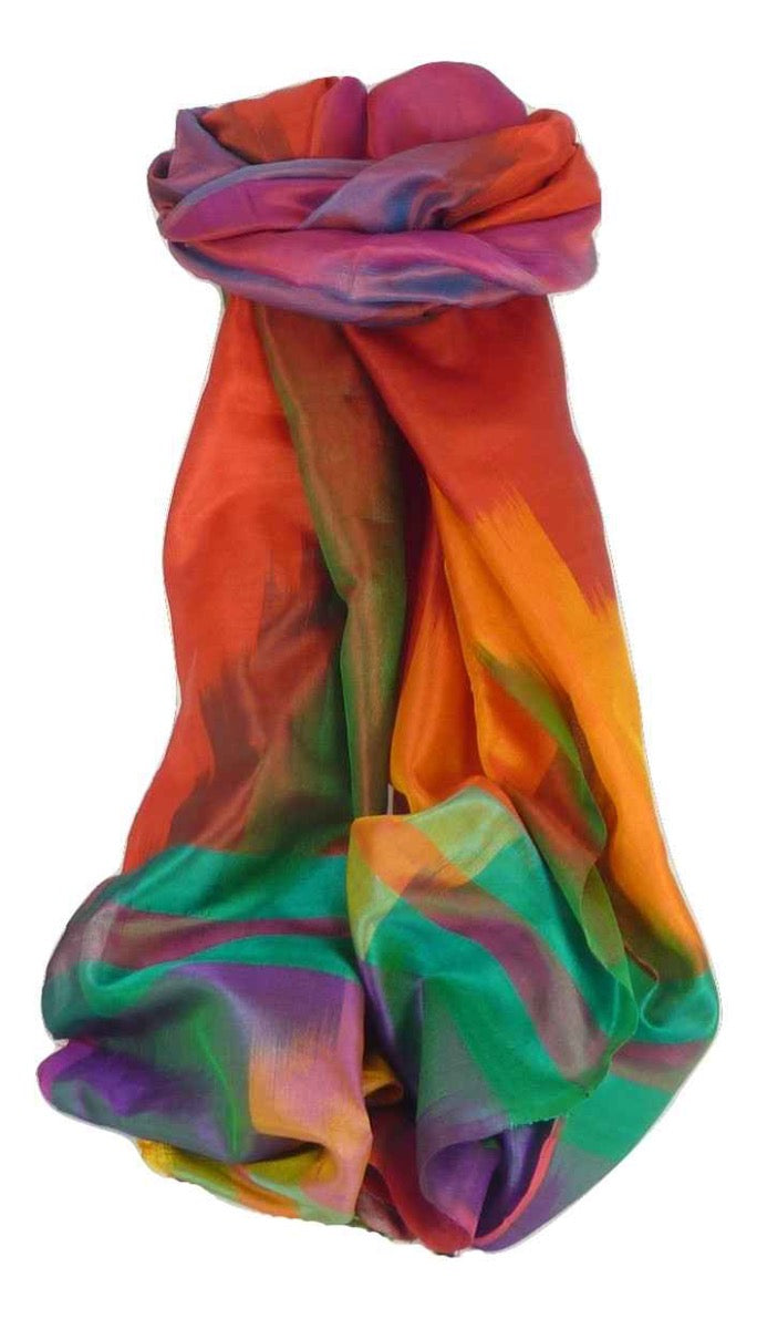 Varanasi Premium Silk Long Scarf 8229 GIFT BOX WRAPPED by Pashmina & Silk