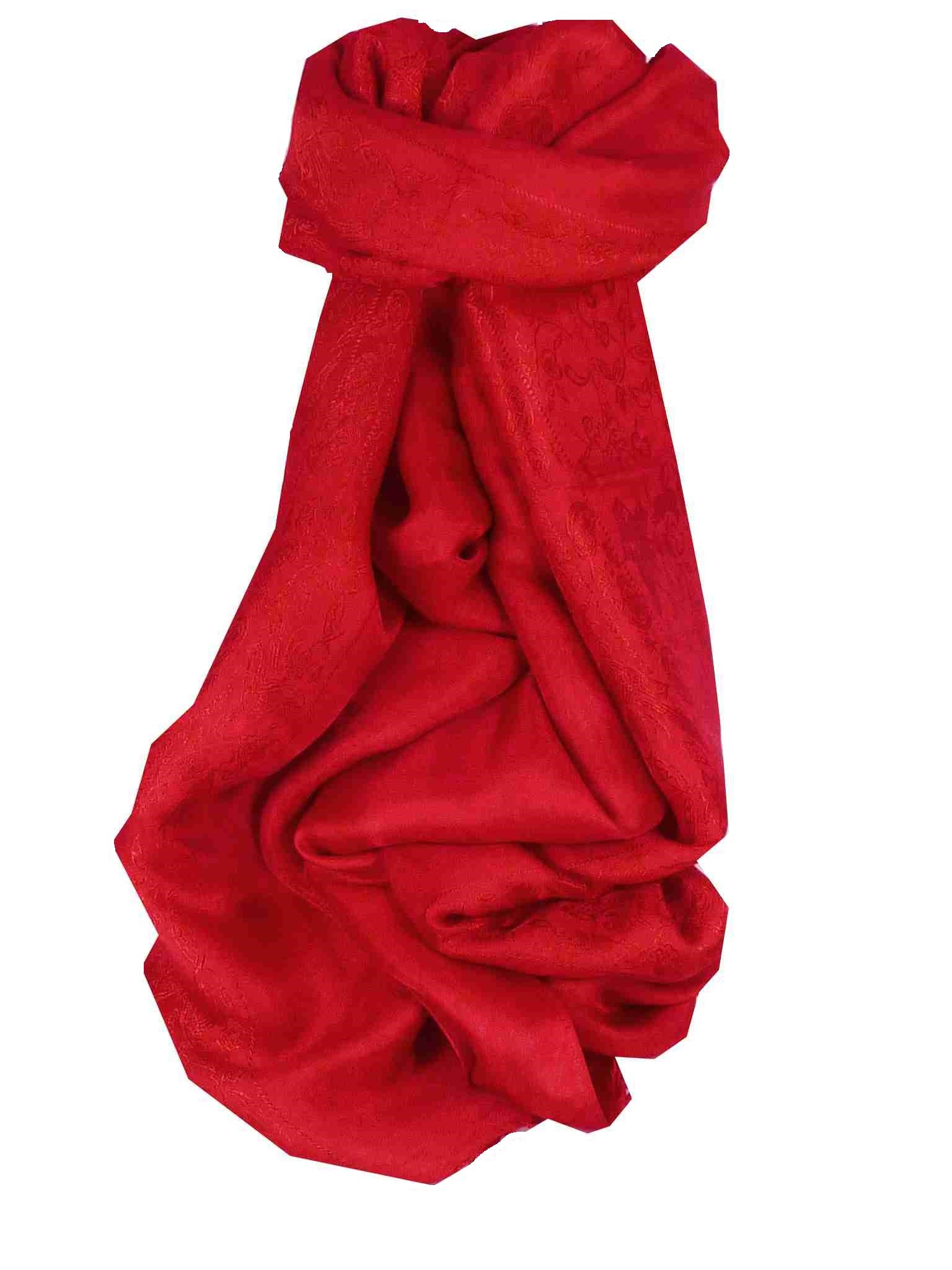 Sciarpa di Seta Reversible Vietnam Hoi-An Ba-Den Scarlet da Pashmina & Silk