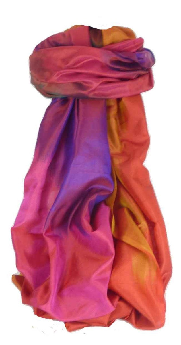 Varanasi Premium Silk Long Scarf 8779 GIFT BOX WRAPPED by Pashmina & Silk