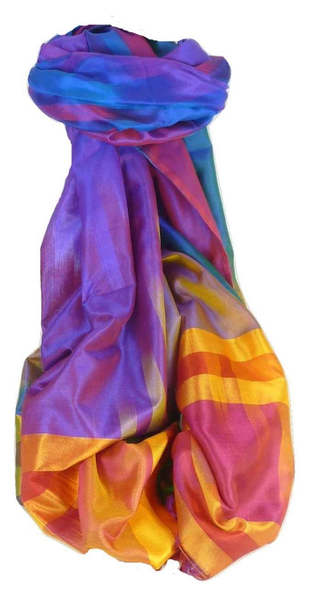 Varanasi Ekal Premium Silk Long Scarf Heritage Nath 8 by Pashmina & Silk