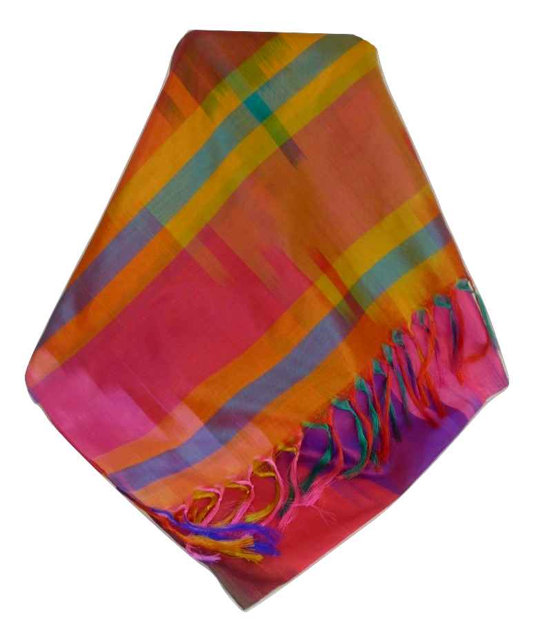 Varanasi Premium Silk Long Scarf 4129 GIFT BOX WRAPPED by Pashmina & Silk