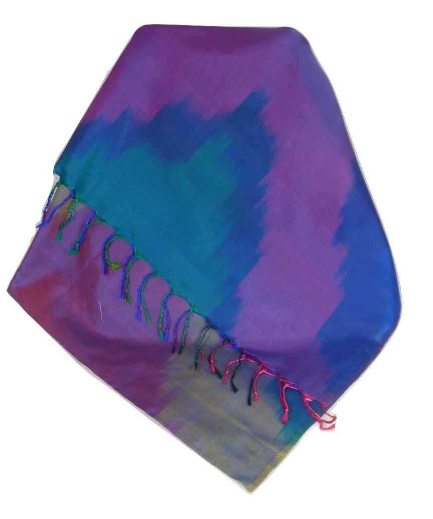 Varanasi Premium Silk Long Scarf 5549 GIFT BOX WRAPPED by Pashmina & Silk
