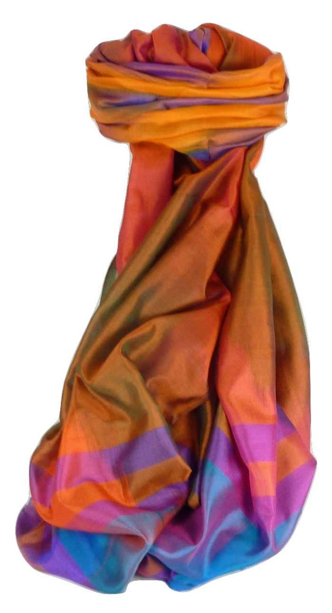 Varanasi Premium Silk Long Scarf 5709 GIFT BOX WRAPPED by Pashmina & Silk
