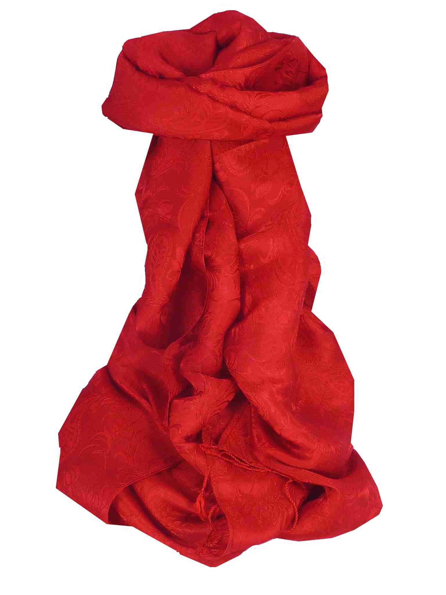 Sciarpa di Seta Reversible Vietnam Hoi-An Son-La Scarlet da Pashmina & Silk