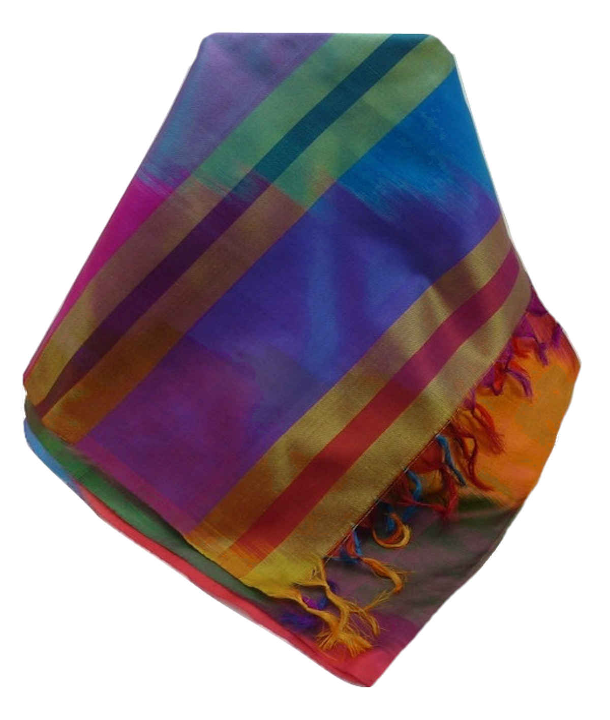Varanasi Ekal Premium Silk Long Scarf Heritage Saraf 8 by Pashmina & Silk