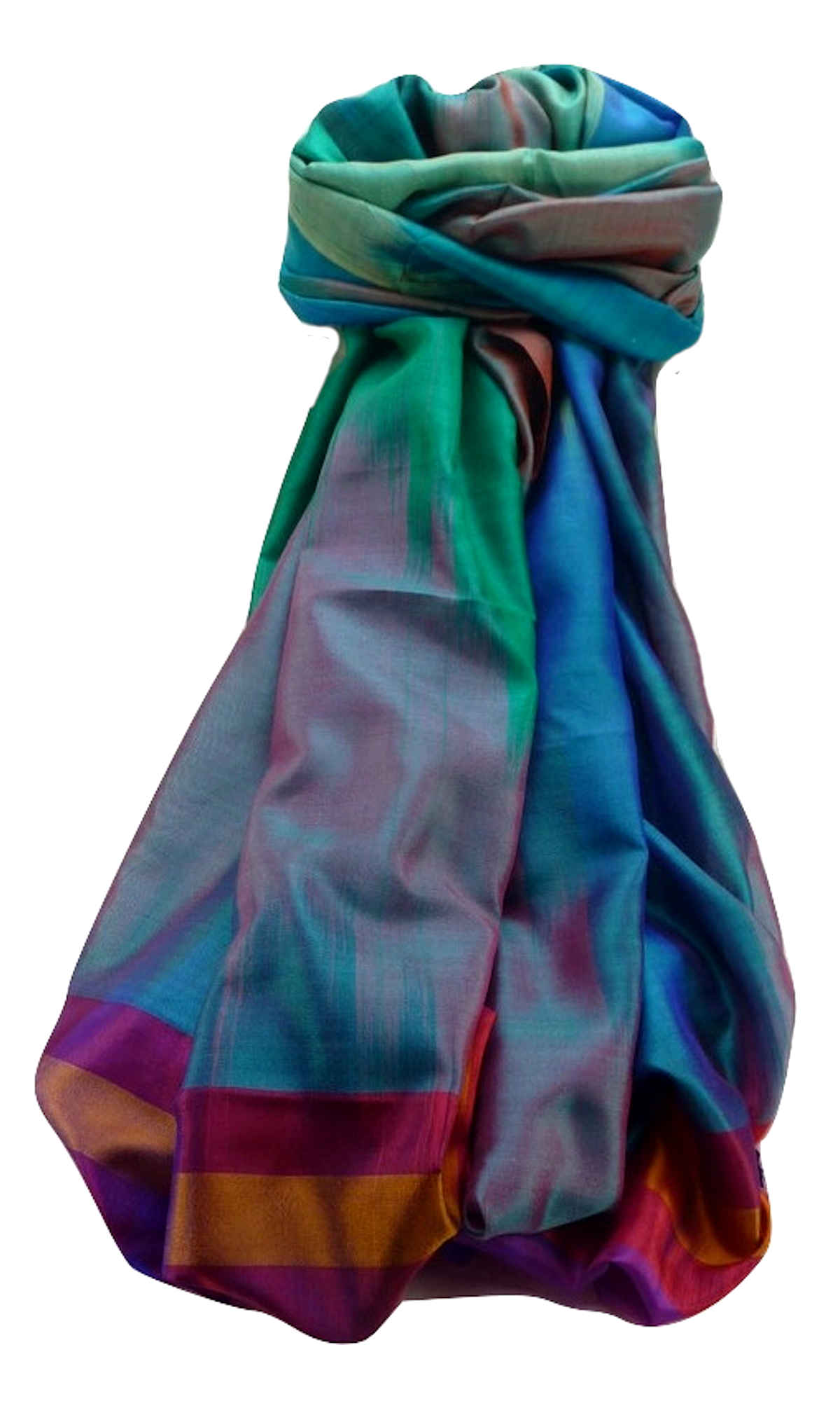 Varanasi Ekal Premium Silk Long Scarf Heritage Saraf 9 by Pashmina & Silk