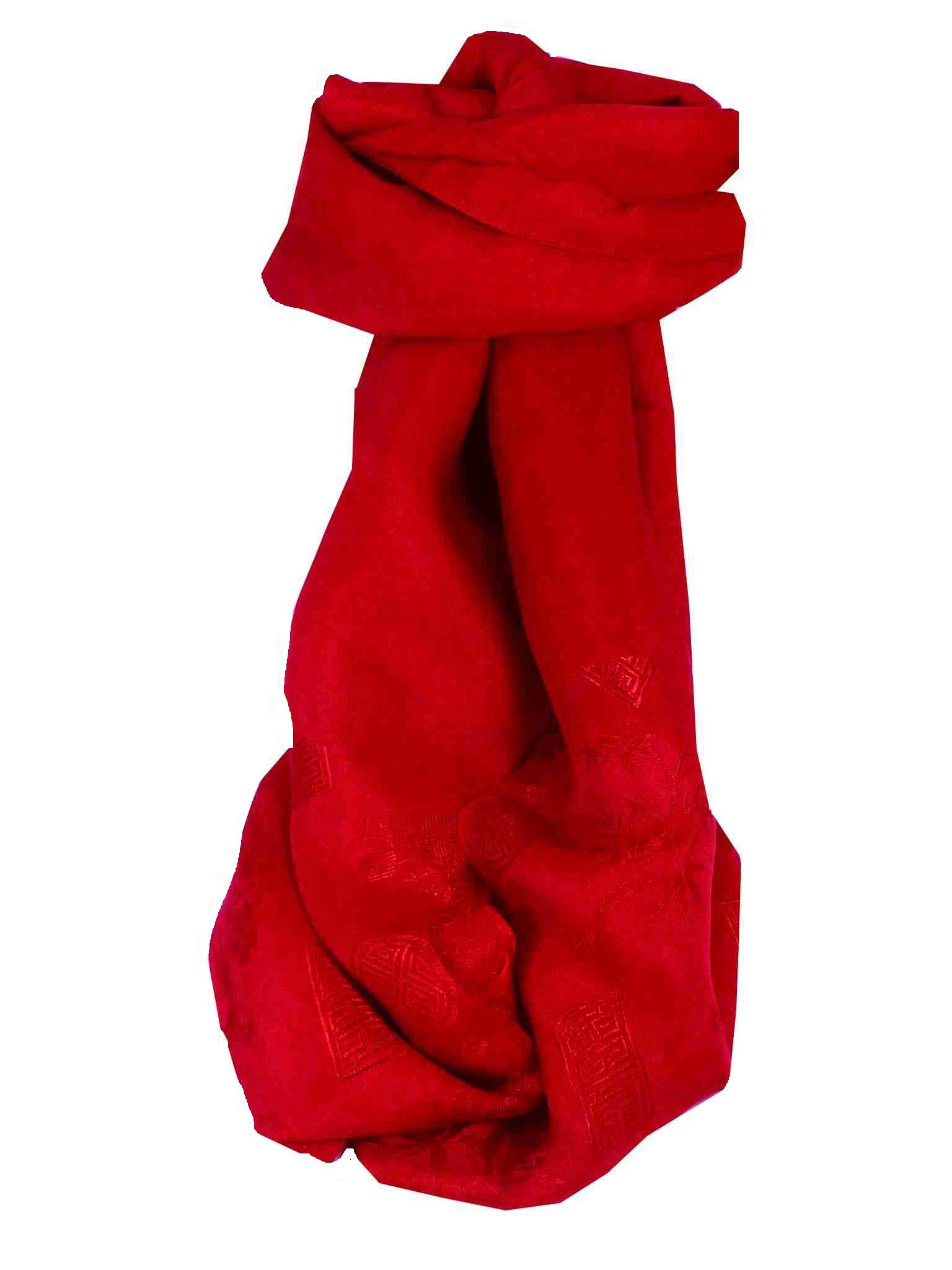 Sciarpa di Seta Reversible Vietnam Hoi-An Tro-Tram Scarlet da Pashmina & Silk