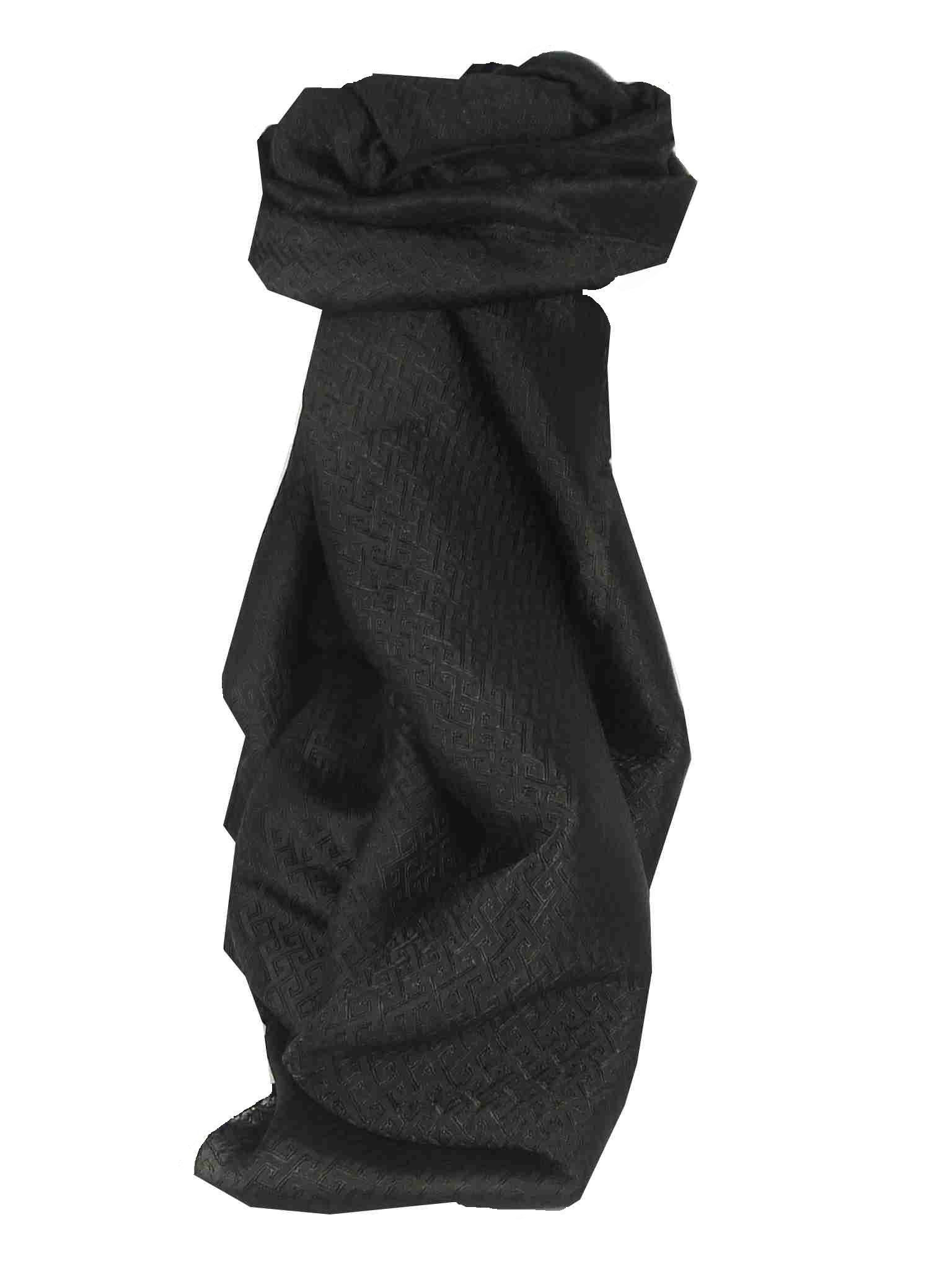 Sciarpa di Seta Reversible Vietnam Hoi-An Da-Lat Black da Pashmina & Silk