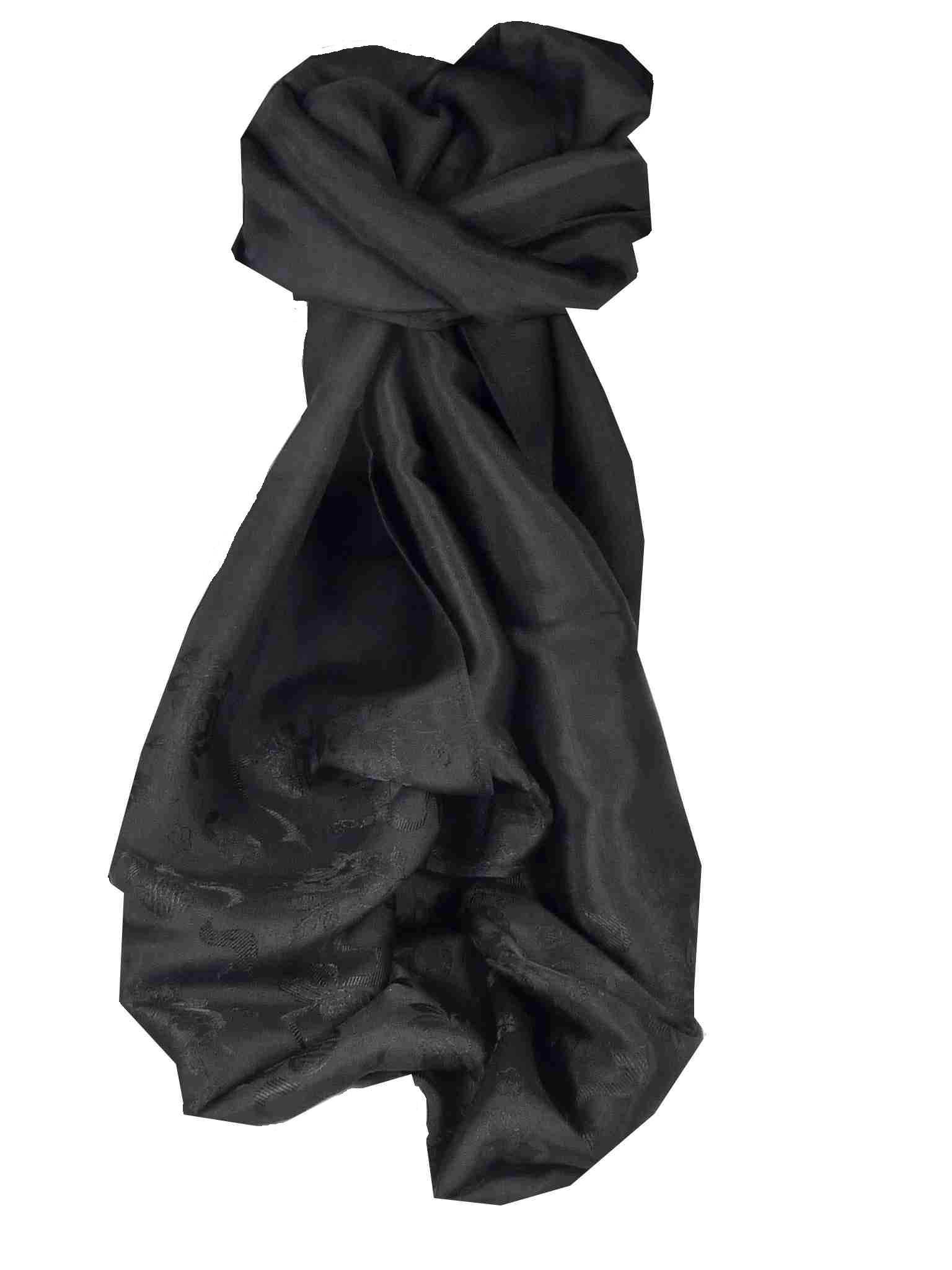 Sciarpa di Seta Reversible Vietnam Hoi-An Dong-Ha Black da Pashmina & Silk