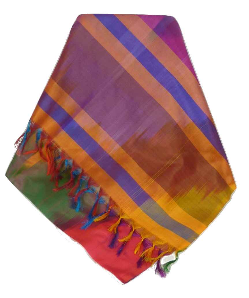 Varanasi Premium Silk Long Scarf 6669 GIFT BOX WRAPPED by Pashmina & Silk
